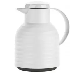 Emsa Samba Vacuum 1l weiß / Vakuumkessel (Thermoskanne) / Quick Press 