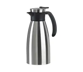 Emsa SOFT GRIP Vacuum 1 l schwarz / Vakuumkessel (Thermoskanne) / Edelstahl