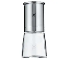 WMF De Luxe Gewürzmühle / manuelles Mahlwerk / Regulierung der Mahlfeinheit / Edelstahl und Glas / 14 x 6 cm 
