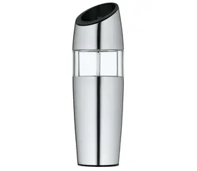 WMF elektrische Gewürzmühle silber / Mahlgradregulierung / Edelstahl / Höhe: 20 cm / 6x AAA