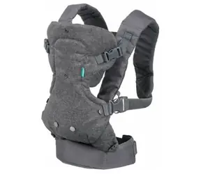 Infantino Flip Advanced 4in1 Babytrage schwarz / verstellbar / Tragkraft 14,5 kg / 0+ Jahre
