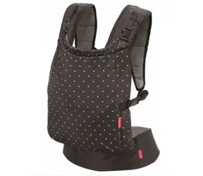 Infantino Zip Travel Babytrage schwarz / verstellbar / Belastbarkeit 18 kg / 0+ Jahre