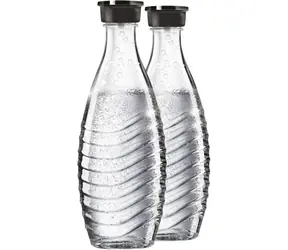 SodaStream Glasflaschen 0,6 l 2 Stück / für Crystal- und Penquin-Modelle