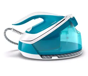 Philips PerfectCare Compact PLUS GC7920-20 blau / Bügeleisen mit Dampfgenerator. / 2400 W / 1,5 l / 6,5 bar / Dampfstoß 430 g