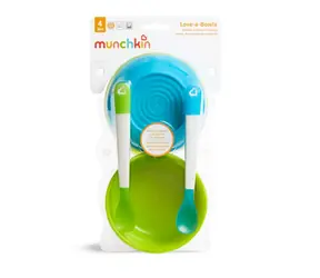 Munchkin - Set bunte Schüsseln mit Deckel und Löffel 10-teilig / ab 6 Monaten