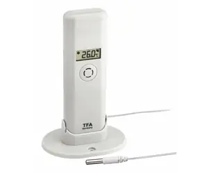 TFA 30.3304.02 - Kabelloser Temperatur- und Luftfeuchtigkeitssensor mit Kabelsensor für WEATHERHUB