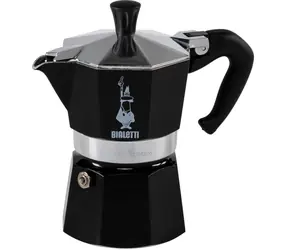 Bialetti Moka Express Mokkakanne für 3 Tassen 150 ml schwarz 