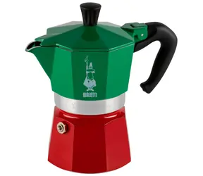 Bialetti Moka Express 3-Tassen Wasserkocher Italia 130 ml