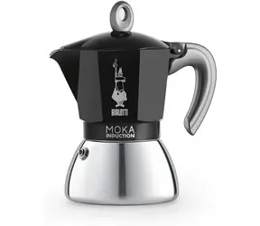 Bialetti Moka Induktionswasserkocher für 6 Tassen schwarz 240 ml