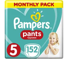 Pampers Pants Monatsbox (152 Stück) / Windelhosen / Größe 5 (12-17 kg)