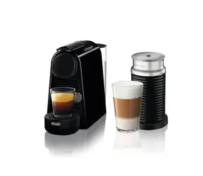 DeLonghi Nespresso Essenza Mini EN85.BAE + Aeroccino3 / Kapselkaffeemaschine / Nespresso / 1150 W / 0,6 L / 19 bar / Schwarz
