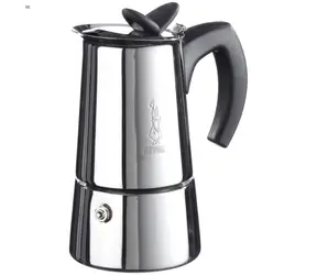 Bialetti Musa Induktions-Mokakanne für 4 Tassen (200 ml), Silber