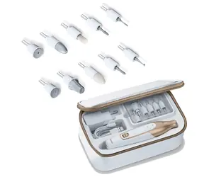 BEURER MP 64 / Maniküre- und Pediküre-Set / 10 Aufsätze / LED-Licht / 3 Geschwindigkeiten / Li- ION Akku / Koffer