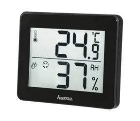 HAMA TH-130 Thermometer & Hygrometer schwarz