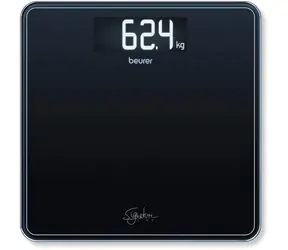BEURER GS 400 Signature Line schwarz / Personenwaage / 200 kg / kg/lb/st / 310 x 310 mm / 3x AAA