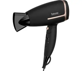 BEURER HC 25 / Reise-Haartrockner / 1600 W / 2 Temperaturen / 2 Geschwindigkeiten