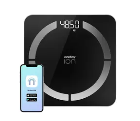 Niceboy ION SmartScale schwarz / Personengewicht / 180 kg / 3x AAA