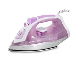 Esperanza EHI004 Tulle weiß-pink / Dampfbügeleisen / 2400 W / Anti-Kalk-System 