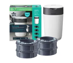 Tommee Tippee Twist & Click Windelkorb + 4 Windelkassetten 