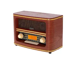 Adler AD 1187 braun / Retro-Radio / UKW / Bluetooth / AUX / Stereo / LCD / 2x5W
