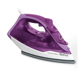 TEFAL FV2836 Express Steam lila-weiß / Dampfbügeleisen mit Keramikplatte / 2400W