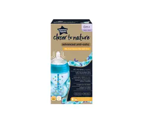 Tommee Tippee Babyflasche C2N ANTI-COLIC Junge 260 ml / ab 0 Monaten
