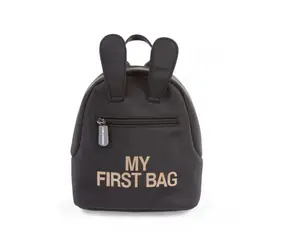 Childhome My First Bag Schwarz / Kinderrucksack / 24 x 8 x 20 cm