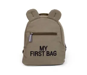 Childhome My First Bag Canvas Khaki / Kinderrucksack / 24 x 8 x 20 cm