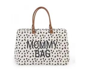 Childhome Wickeltasche Mommy Bag Canvas Leopard / 55 x 30 x 40 cm / Tragkraft 5 kg