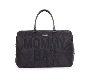 Childhome Wickeltasche Mommy Bag Puffered Black / 55 x 30 x 40 cm / Tragkraft 5 kg