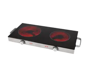 ProfiCook DKP 1211 Edelstahl-Induktionskochfeld mit 2 Kochplatten, 2800 W und Leistungsregelung