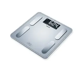 BEURER BF405 silber / digitale Personenwaage / 200kg / Auflösung 100g / BT 