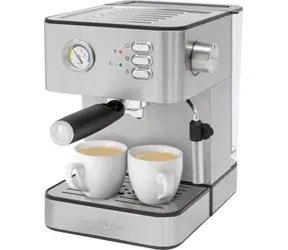 ProfiCook ES 1209 Edelstahl / Espressomaschine / 850W / 1,8L / 20bar