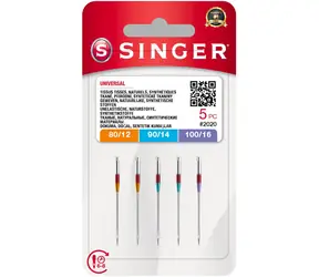 Singer 2020 - 80/12 & 90/14 & 100/16 5 Stück / Nadeln / Universal