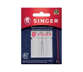 Singer Twin Stretch - 80/12 1 Stück / Zwillingsnadel / für Stretch / Nachverkauf