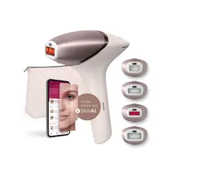 Philips Lumea BRI977/00 rosa-weiß / IPL-Epilierer / Anzahl der Blitze: 450.000 / 4 Aufsätze