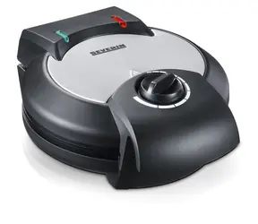 Severin WA 2103 silber-schwarz / Waffeleisen / 1200 W