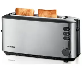 Severin AT 2515 silber / Toaster / 1000 W / Heizen / Auftauen / Backen