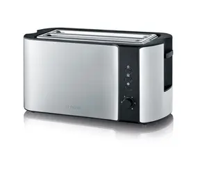 Severin AT 2590 silber / Toaster / 800W / Heizen / Auftauen