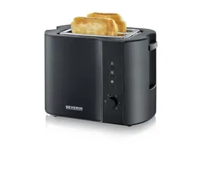 Severin AT 9552 schwarz / Toaster / 800 W / Heizen / Auftauen