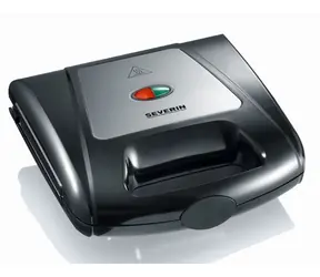 Severin SA 2968 schwarz / Sandwichmaker / 1000W / 3 austauschbare Antihaftplatten / 2 Toasts