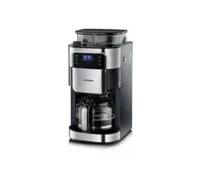 Severin KA 4813 schwarz-silberne Filterkaffeemaschine / 1000 W / 1,25 l 