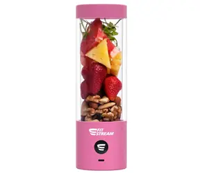 FitStream Pro Pink / Tragbarer Mixer / 7,4 W / 0,38 l / 2000 mAh Akku