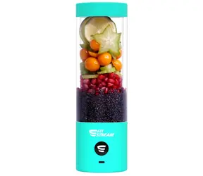FitStream Pro blau / Tragbarer Mixer / 7,4 W / 0,38 l / 2000 mAh Akku