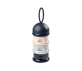 Beaba Milchpulver-/Snackbecher-Set dunkelblau/grau/rosa