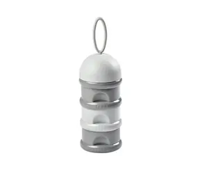 Beaba Set Milchpulver/Snackbecher grau
