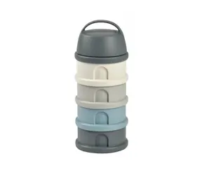 Beaba Set Milchpulver/Snackbecher grau/blau