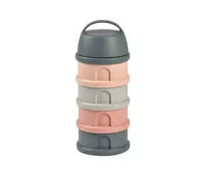 Beaba Set Milchpulver/Snackbecher grau/rosa