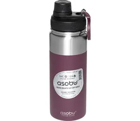 Asobu Alpine Flask Bottle Burgundy 0,53 L / Thermosflasche / kalt bis zu 24 Stunden / heiß bis zu 12 Stunden