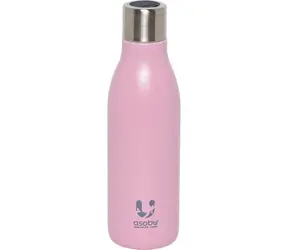 Asobu UV-Light Bottle Pink 0,5 L / Thermosflasche / kalt bis zu 24 Stunden / heiß bis zu 12 Stunden